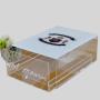 Acrylic Mahjong Tile Storage Box - Clear, Custom Logo