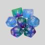 Custom Resin DND Dice Set - Smoke Polyhedral Dice for RPG