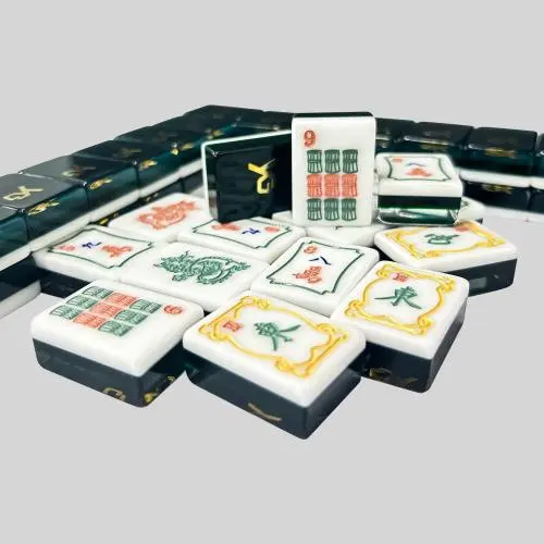 High Quality Ivory Mahjong Set - Singapore Numbered Tiles