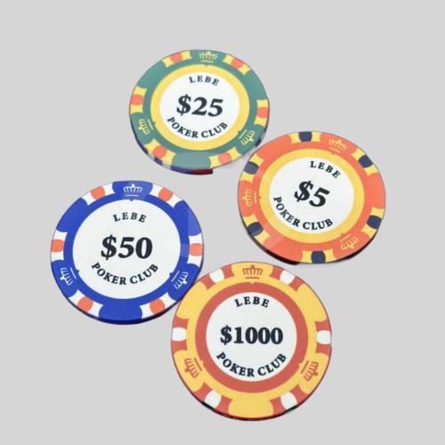 10g Ceramic Poker Chips Tournament Custom Logo OEM