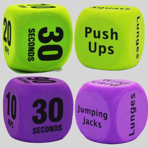 Foam Dice for Fitness & Games - TAP Sports 7-Piece Set
