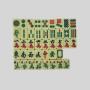 Mini Chinese Mahjong Set - 144pcs Melamine Tiles, Casino Grade