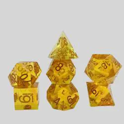 7Pcs Polyhedral Dice Set - DND MTG RPG Resin Dice