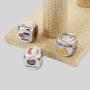Custom Stainless Steel Dice Set - Colorful Food Pattern Cube D&D Dice