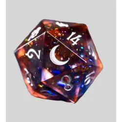 Custom Sha5p Dice Set - 7 Pcs Resin Liquid Core Dice