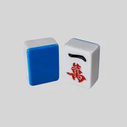 Mahjong Tiles Set - 30mm Melamine Pink Blue