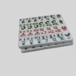 Customizable 58pcs Acrylic Mahjong Set - Mini Melamine Tiles