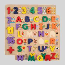 Wooden Alphabet Matching Board Game - Educational Toys for Kids