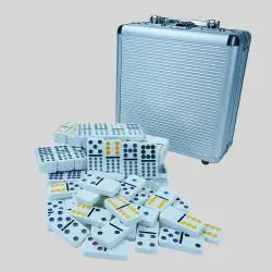 Custom Mexican Train Dominoes - Aluminum Case OEM