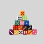 Custom D6 Resin Dice - Solid Color Fillet Dice