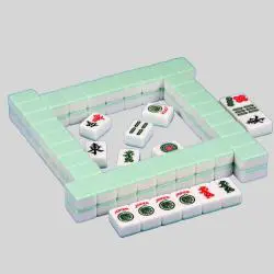Mahjong Tiles Set - Melamine, Wear-Resistant, Custom Design