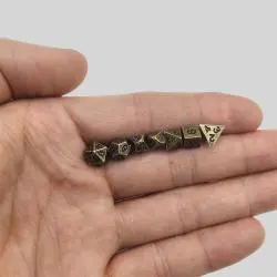 6mm Metal Dice Set - DND RPG Gifts, E-commerce Promo