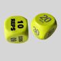 Custom Logo PU Foam Cube Dice - Yoga Workout Stress Ball