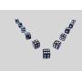 10mm White Black D6 Square Dice