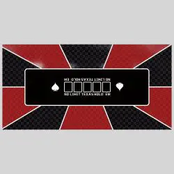 Texas Poker Mat - 120x60cm Rubber Playmat - Linkway LW-GP005