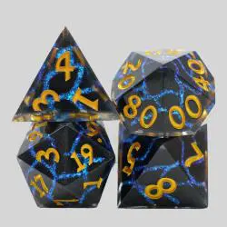 D&D Sharp Edge Resin Dice Set - 7pcs
