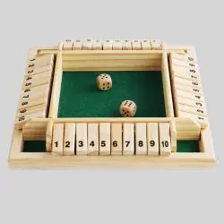 Shut The Box Dice Game - Family Party Club Game