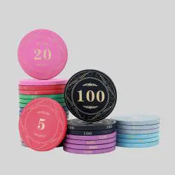 Ceramic Poker Chips - Custom Logo, 50mm, OEM