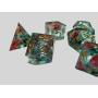 Custom D&D Polyhedral Dice Set - 7pcs Resin Flower Dice