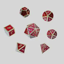 Metal Polyhedral Dice Set - Wholesale, Custom MF D1-D20