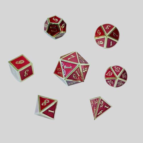 Metal Polyhedral Dice Set - Wholesale, Custom MF D1-D20