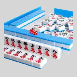 Hand-Painted Magnetic Mahjong Tiles Set - XL American Mahjong Game