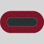 Custom Poker Mat - Oval Texas Holdem Table Mat