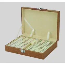 Chinese Wooden Mahjong Game Set - 146 Tiles, 2 Dice, Sonny MJ-1001