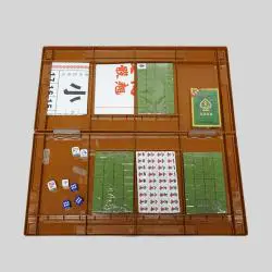 Mini Chinese Mahjong Set with Folding Table - Family Game