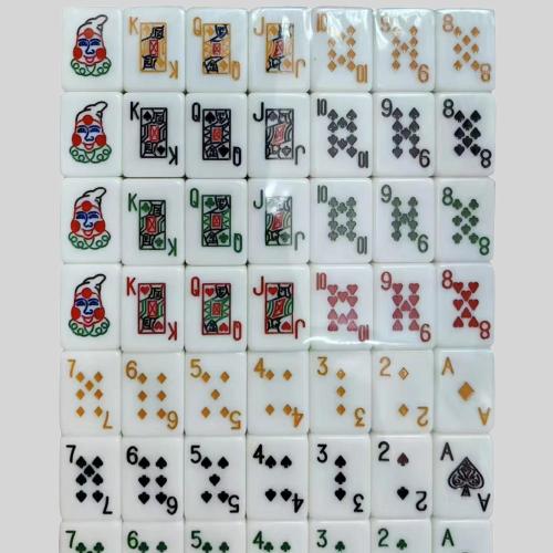 Custom 156PC Wooden Mahjong Table Set