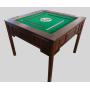 4-Person Solid Wood Mahjong Dining Table - Dual Use