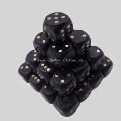 Custom Wooden Dice Set - Black, Mahjong, Bulk, Personalized