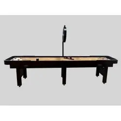 12ft Wooden Shuffleboard Table w/ Electronic Scorer