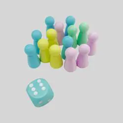 Custom Wooden Chess Dice - Kids Board Game Toys