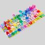 Montessori Shape Sorting Number Puzzle for Toddlers - Wooden Math Toy