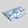 Mahjong Tile Bag Canvas Polyester Blue Chinoiserie Storage