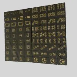 Customizable Black Gold Dot Mahjong Set - Travel Zen Tiles