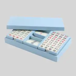 Luxury PU Leather Mahjong Set - 166pcs Adult Tiles