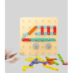 Wooden Jigsaw Puzzle Toy Kids Montessori Educational Game