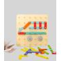 Wooden Jigsaw Puzzle Toy Kids Montessori Educational Game
