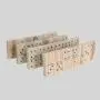 Classic Double-Nine Domino Set - Wooden Tiles with Case (3+) Classic Double-Nine Domino Set - Wooden Tiles with Case (3+)