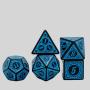 Udixi Polyhedral Acrylic Dice Set - Blue D20 D10 D6 Set