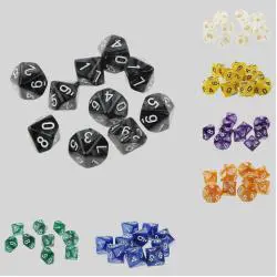 Custom D&D Polyhedral Dice Board Game Set