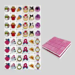 Seaside Escape Mahjong Tiles - Food & Dog Pattern