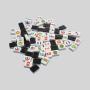 Custom Seaside Mahjong Set - 65pcs Emoji Flag Puzzle Game