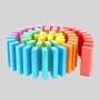 Colorful Wooden Tumble Tower Game Set – Dice & Penalty Cards