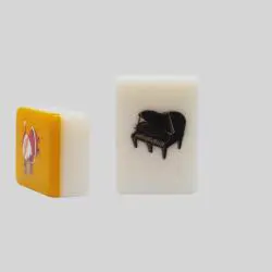 Custom 27x19x10mm Acrylic Mahjong Tiles