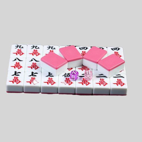 Custom Mahjong Set - Family Board Game, Portable Chinese Tiles