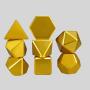 Custom RPG D&D Dice Set - Metal, Titanium, Brass, Logo