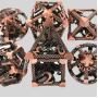 7pcs D&D Dragon Dice Set - Hollow Metal RPG Dice for Pathfinder & DND
